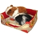 Square Bed in Thankful with two guinea pigs