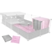 Bedding Combo for C&C 2x4 Starter Kit in Pink/Gray
