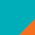 Turquoise/Orange