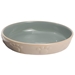 Beige paws stoneware veggie bowl for guinea pigs in green
