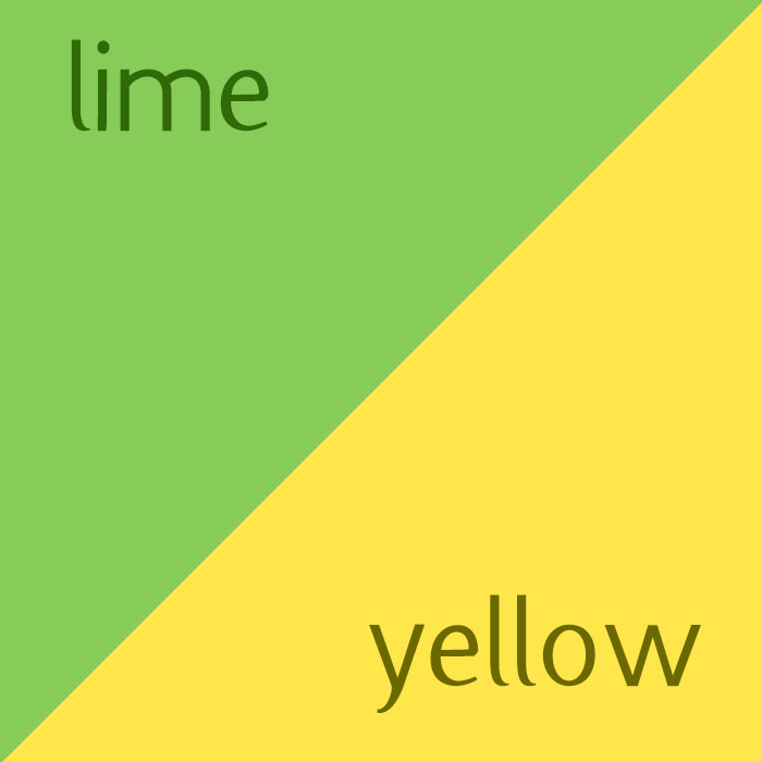 Lime and Yellow Fleece Fabric Swatch