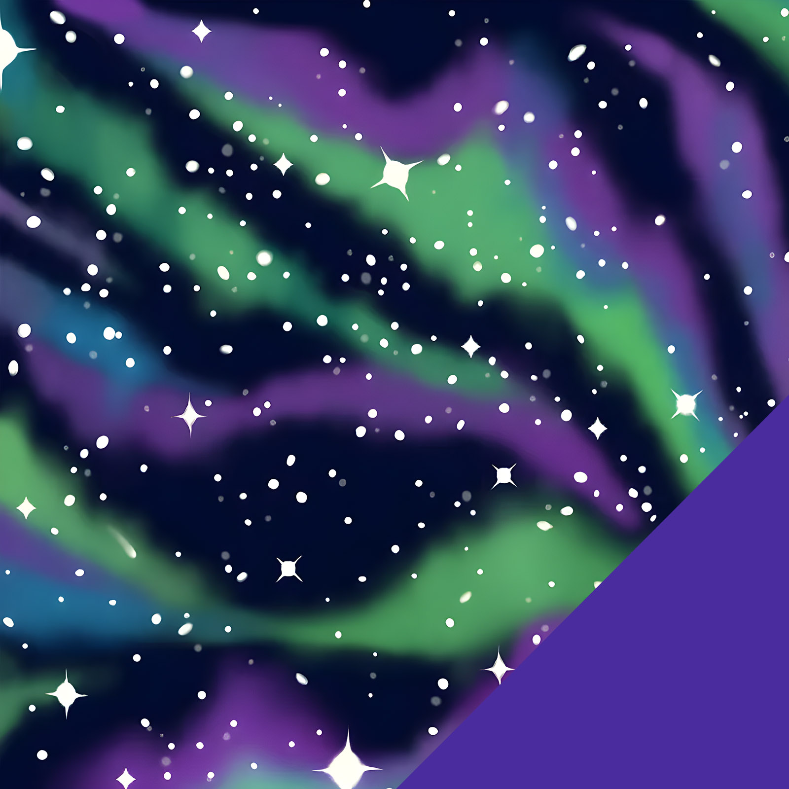 Northern Lights with Purple
