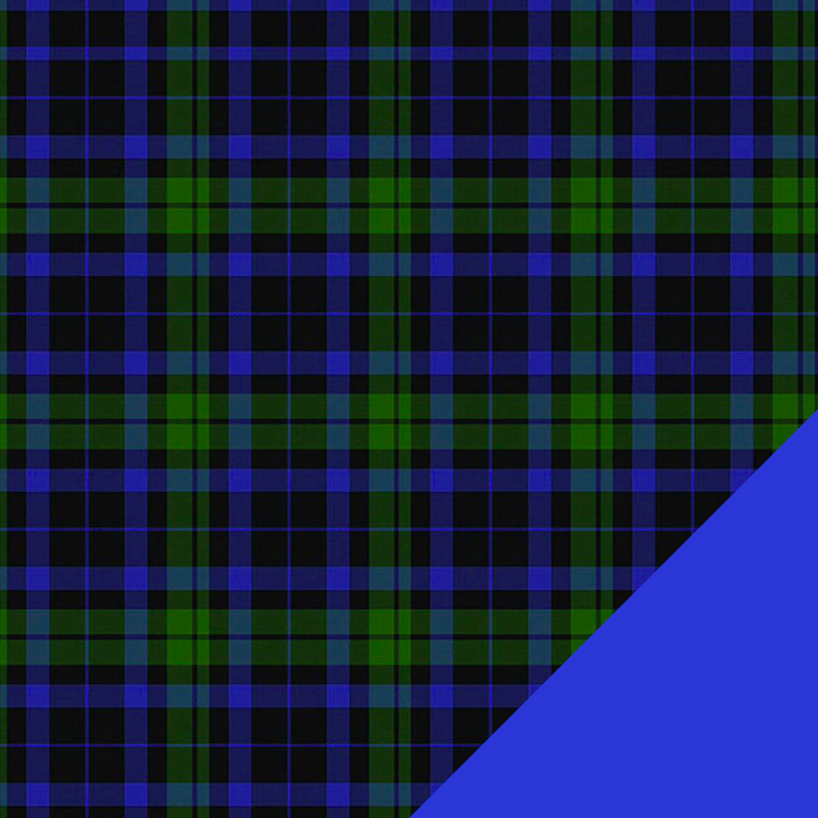 Royal Plaid Fleece Fabric with Blue