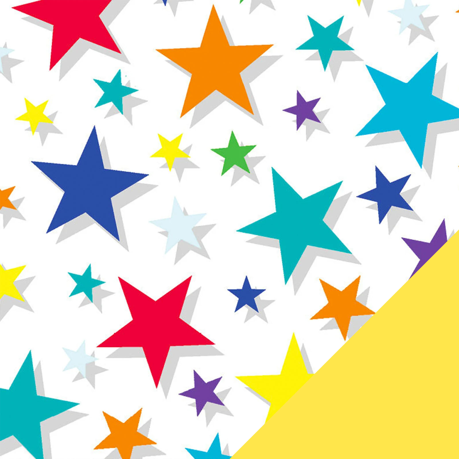 Starburst Fleece Fabric with Yellow