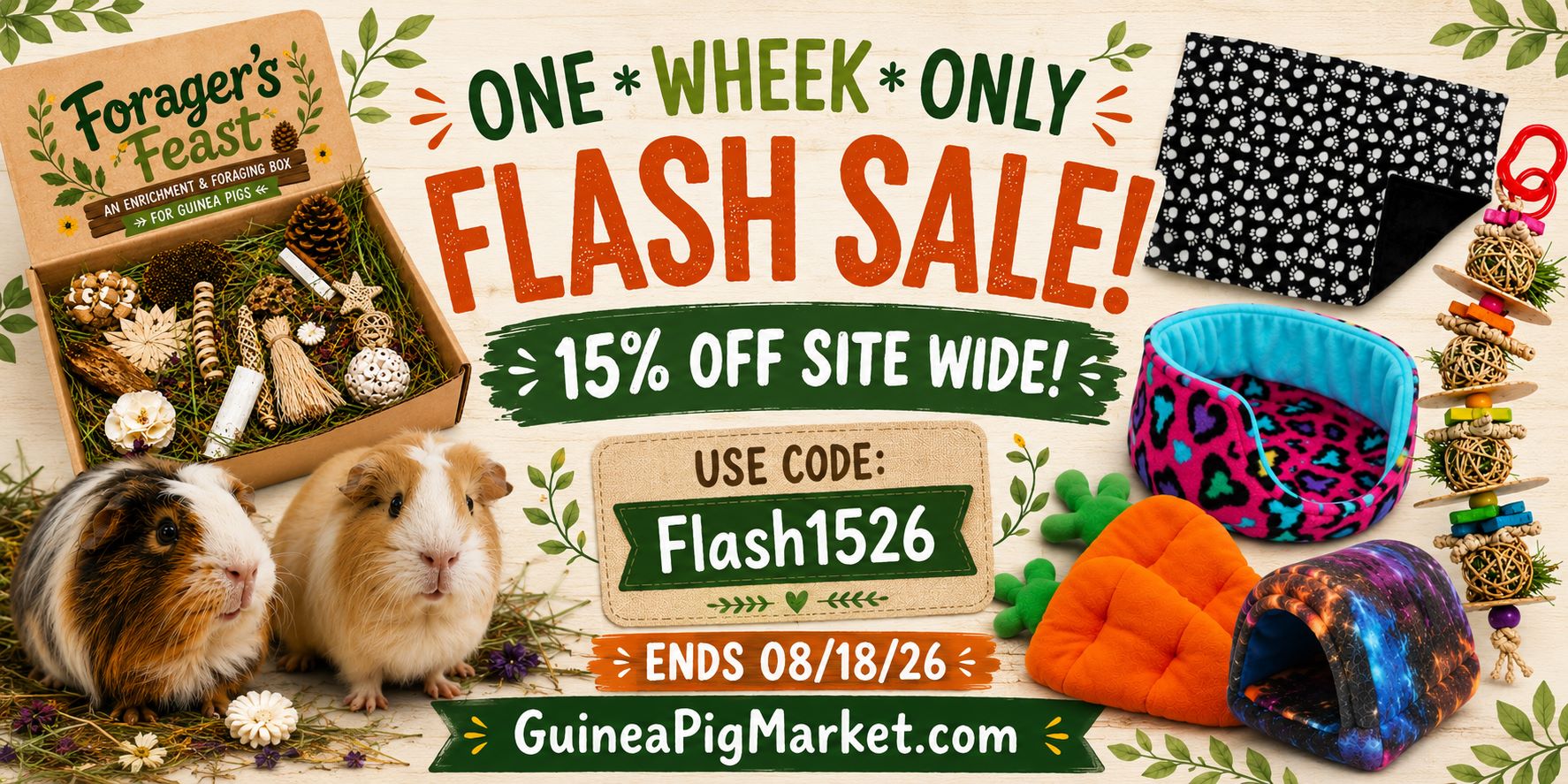 FLASH sale 15% off!