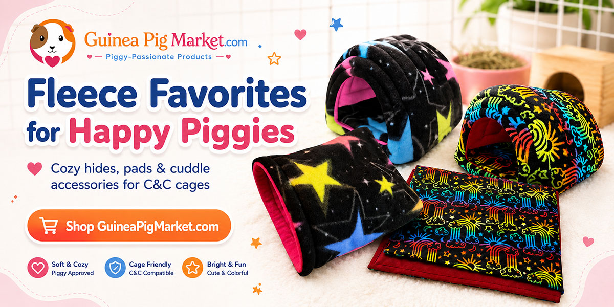 Guinea Pig Market featured fleece items promotion