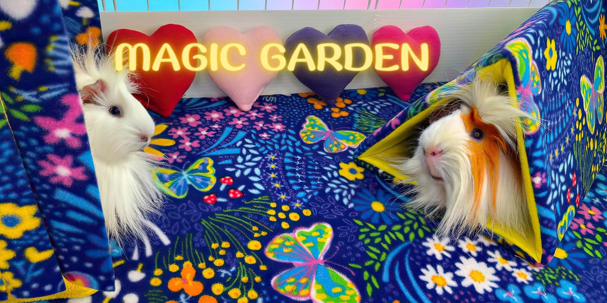 Guinea Pig Market Magic Garden fabric for bedding and cozies